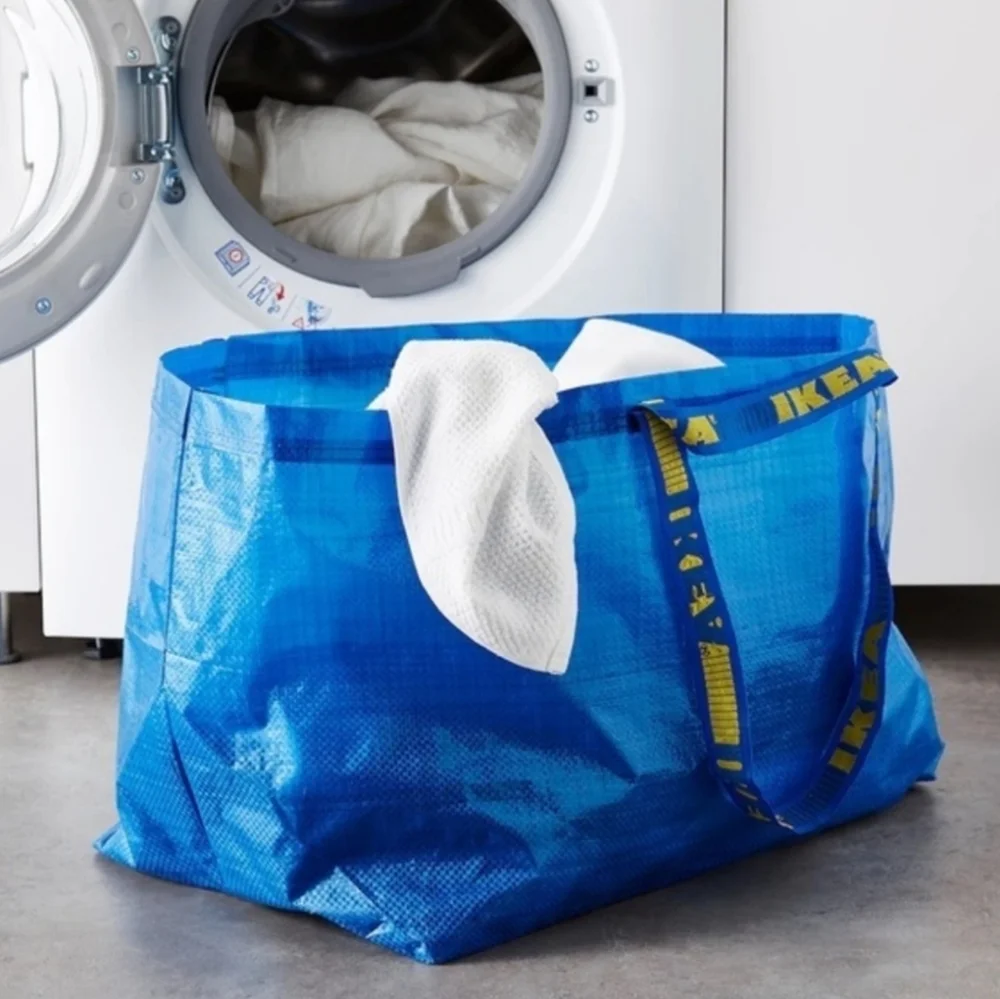 blue Ikea bag STURDY for shopping laundry storage or gift carrying spa…